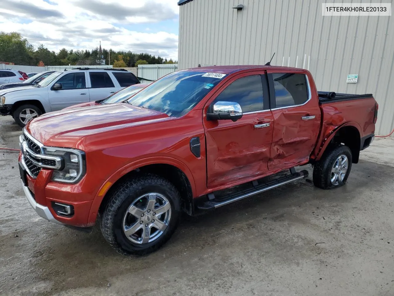 2024 Ford Ranger Lariat VIN: 1FTER4KH0RLE20133 Lot: 76017404