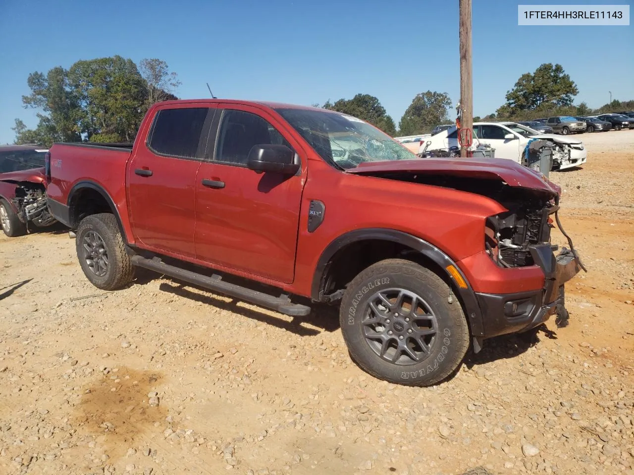 2024 Ford Ranger Xlt VIN: 1FTER4HH3RLE11143 Lot: 77126474