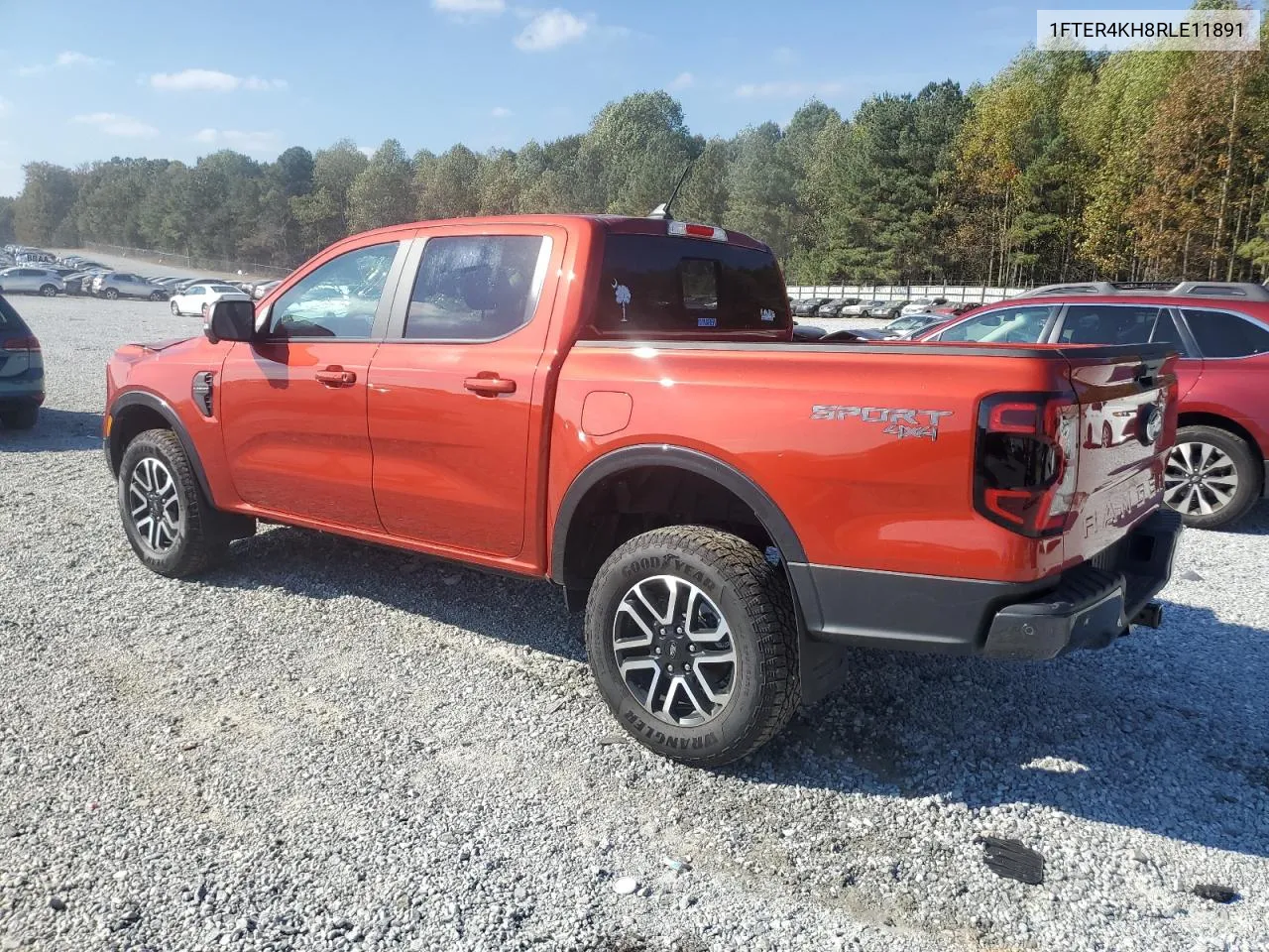 2024 Ford Ranger Lariat VIN: 1FTER4KH8RLE11891 Lot: 77827834