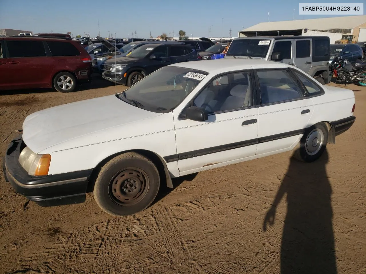 1987 Ford Taurus L VIN: 1FABP50U4HG223140 Lot: 76193014