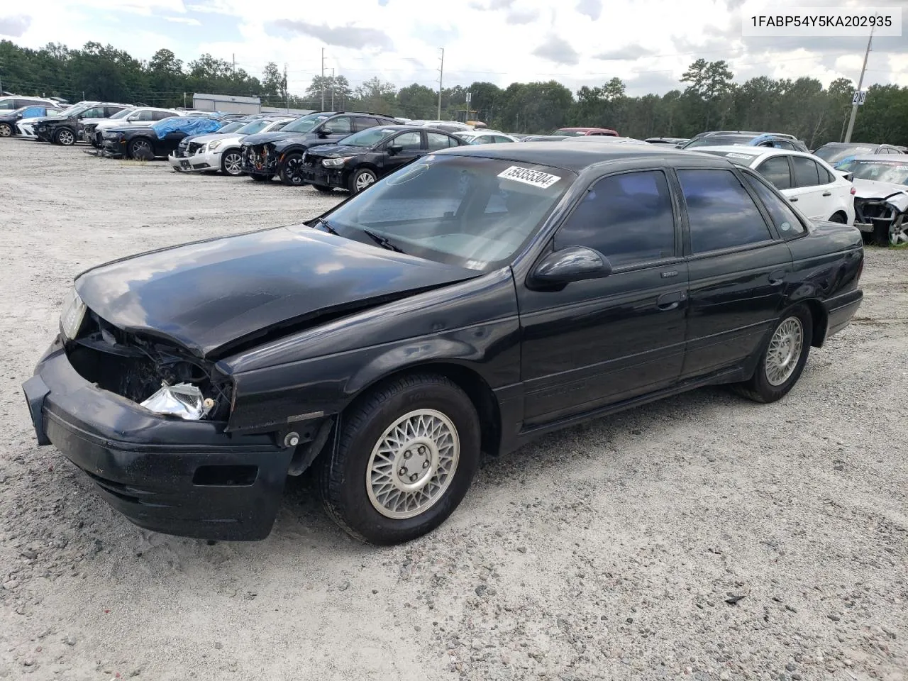 1989 Ford Taurus Sho VIN: 1FABP54Y5KA202935 Lot: 59355304