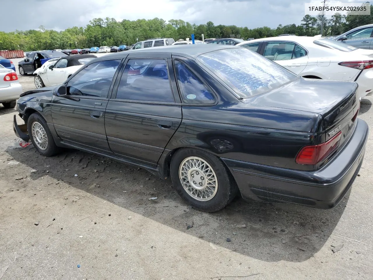 1989 Ford Taurus Sho VIN: 1FABP54Y5KA202935 Lot: 59355304