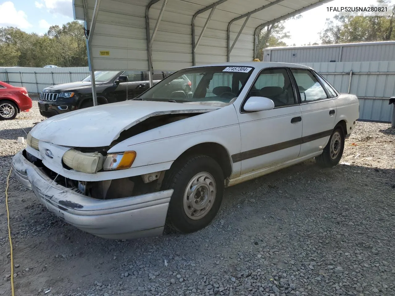 1992 Ford Taurus Gl VIN: 1FALP52U5NA280821 Lot: 77457304