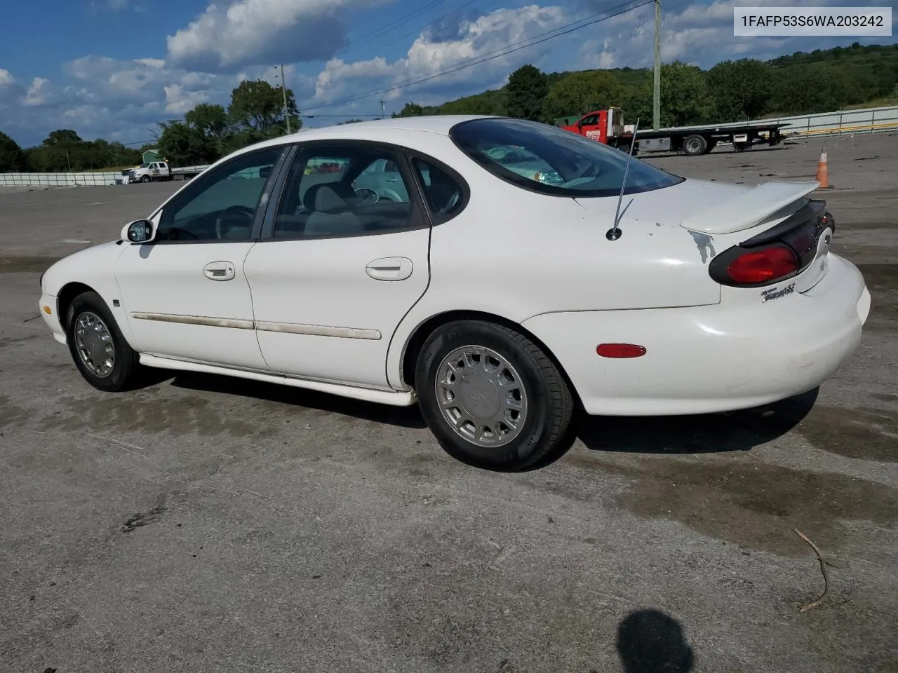 1998 Ford Taurus Se Comfort VIN: 1FAFP53S6WA203242 Lot: 68233924