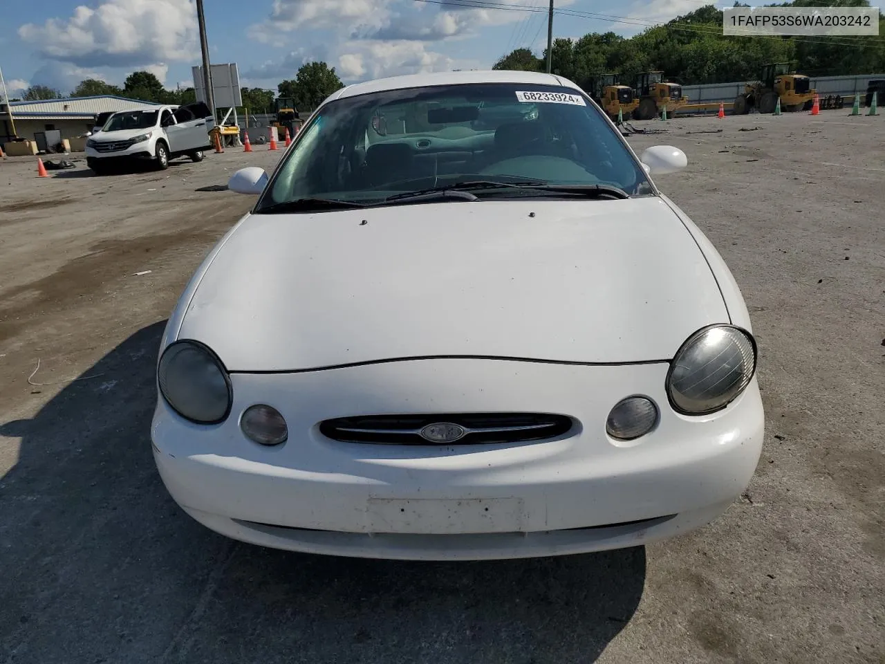 1998 Ford Taurus Se Comfort VIN: 1FAFP53S6WA203242 Lot: 68233924