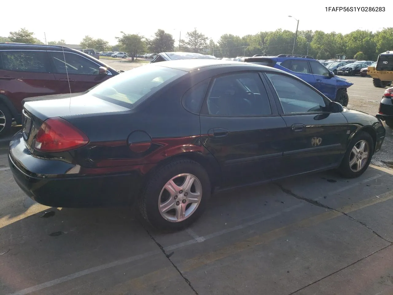 2000 Ford Taurus Sel VIN: 1FAFP56S1YG286283 Lot: 65376054