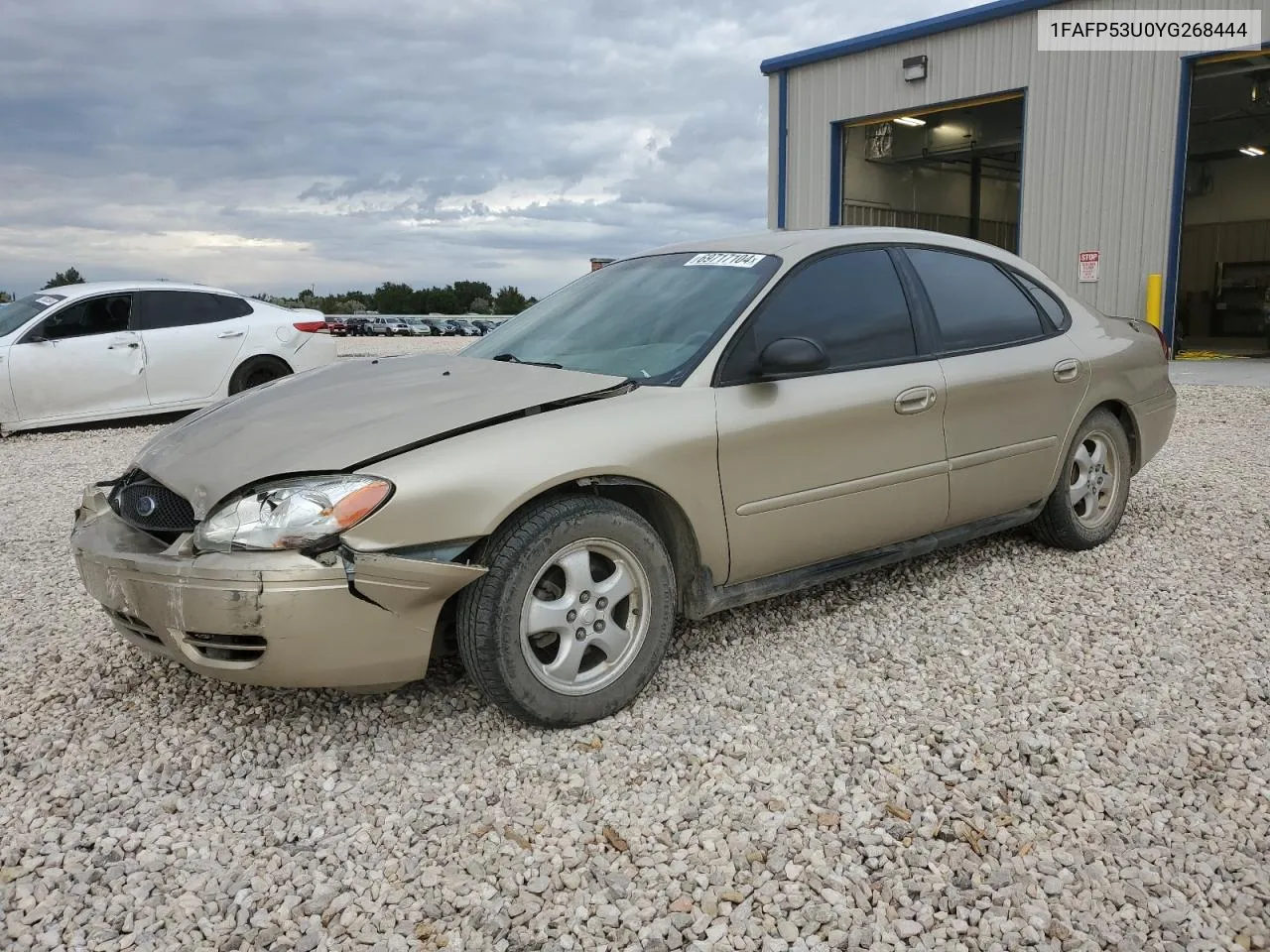 2000 Ford Taurus Se VIN: 1FAFP53U0YG268444 Lot: 69717104