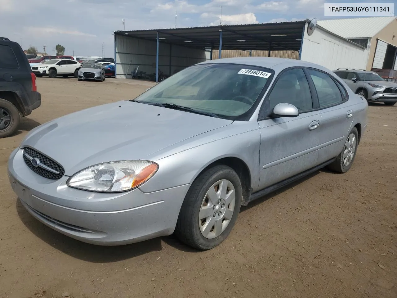 2000 Ford Taurus Se VIN: 1FAFP53U6YG111341 Lot: 70696814