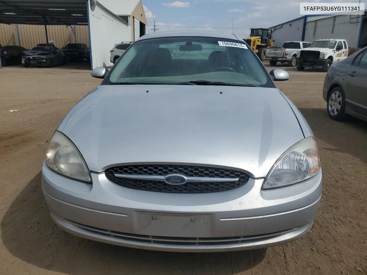 2000 Ford Taurus Se VIN: 1FAFP53U6YG111341 Lot: 70696814