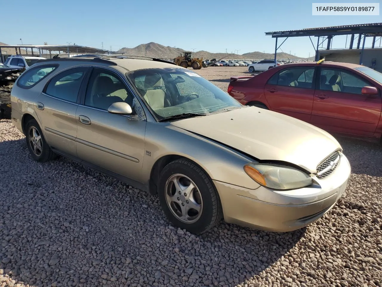 2000 Ford Taurus Se VIN: 1FAFP58S9YG189877 Lot: 71602344