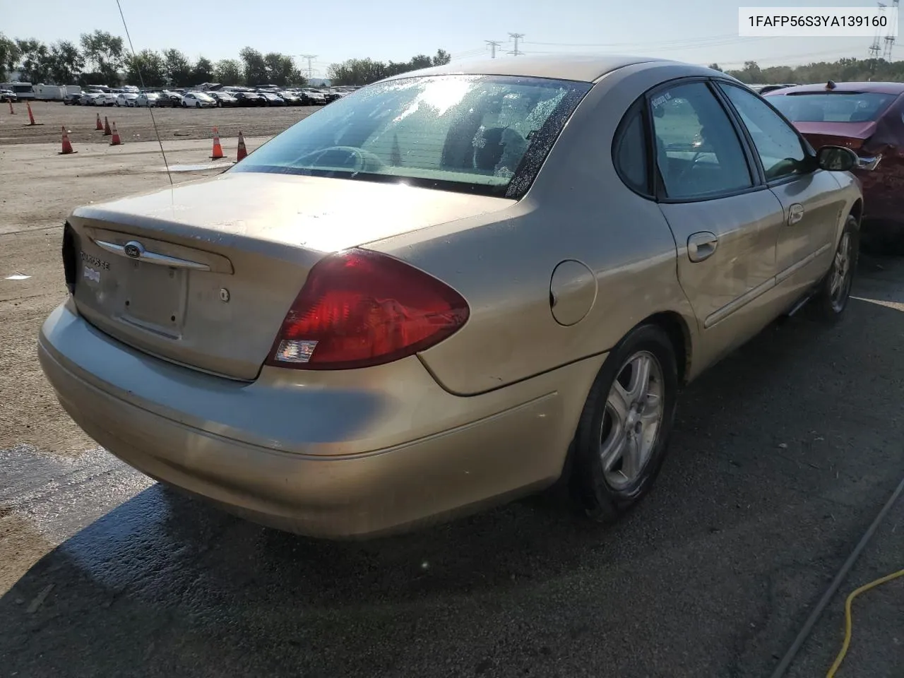 1FAFP56S3YA139160 2000 Ford Taurus Sel