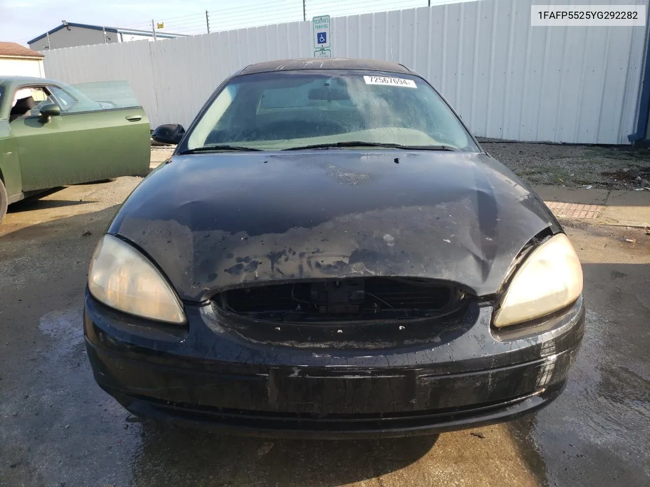 2000 Ford Taurus Ses VIN: 1FAFP5525YG292282 Lot: 72567694