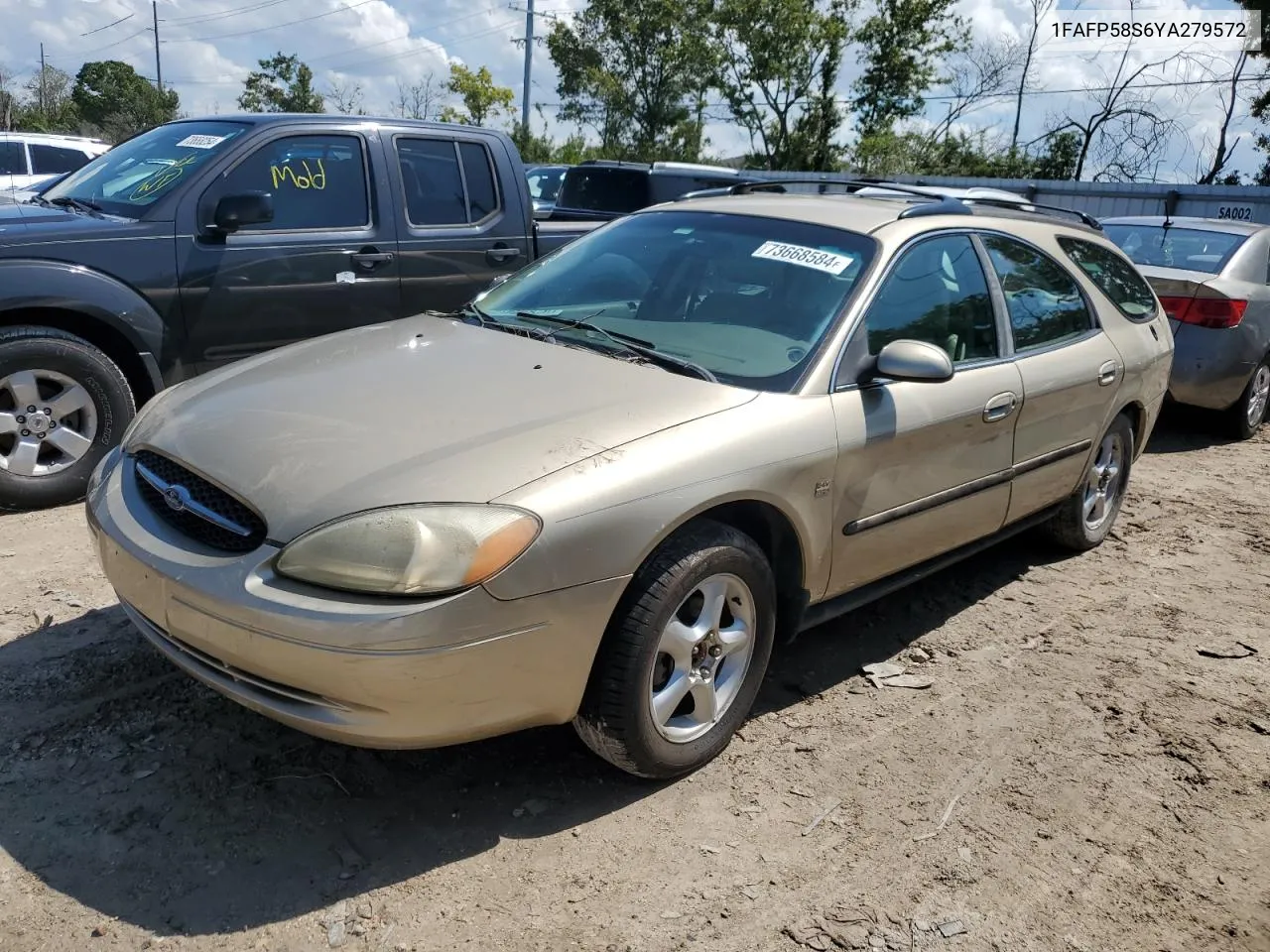 2000 Ford Taurus Se VIN: 1FAFP58S6YA279572 Lot: 73668584