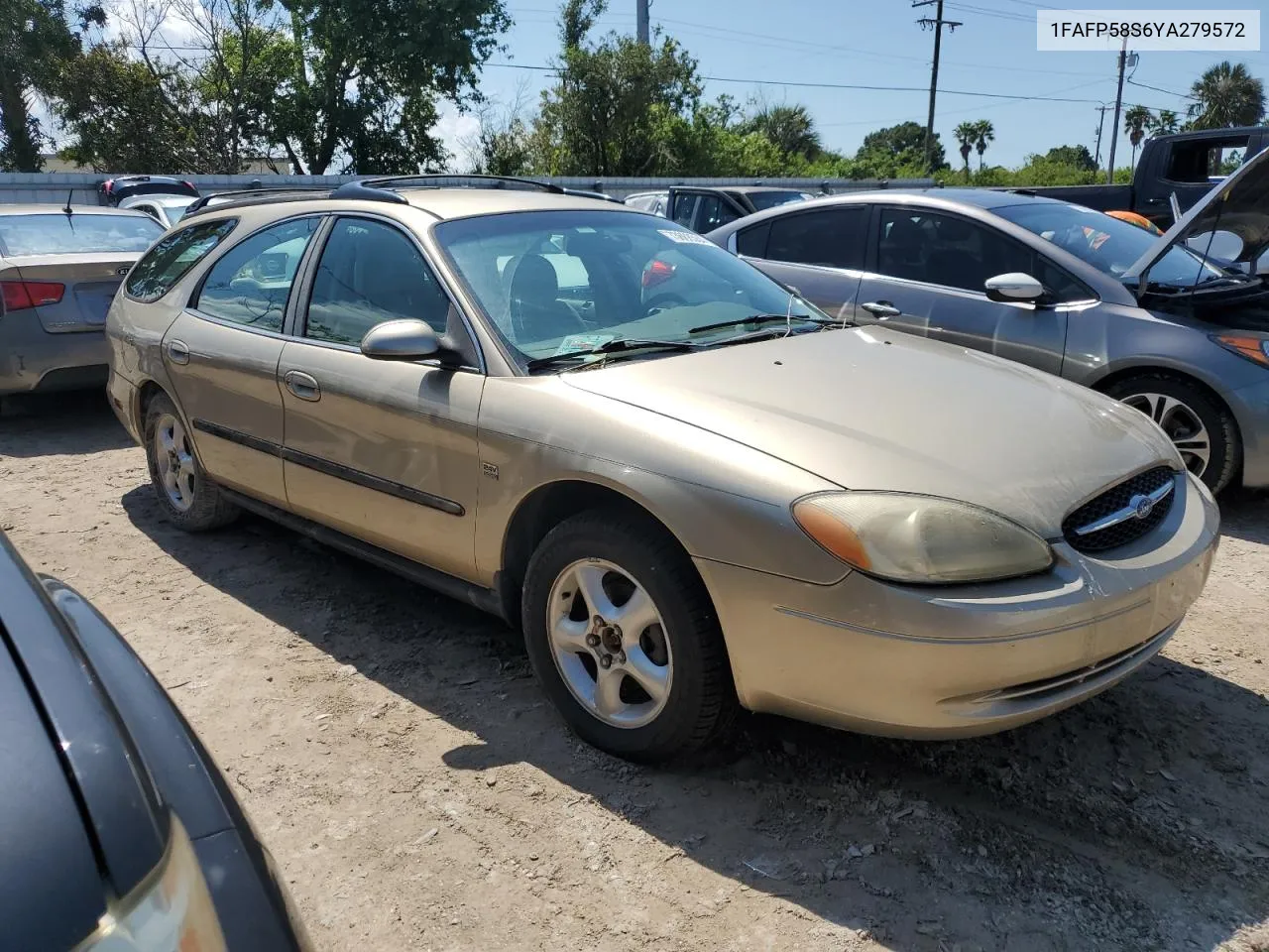 2000 Ford Taurus Se VIN: 1FAFP58S6YA279572 Lot: 73668584