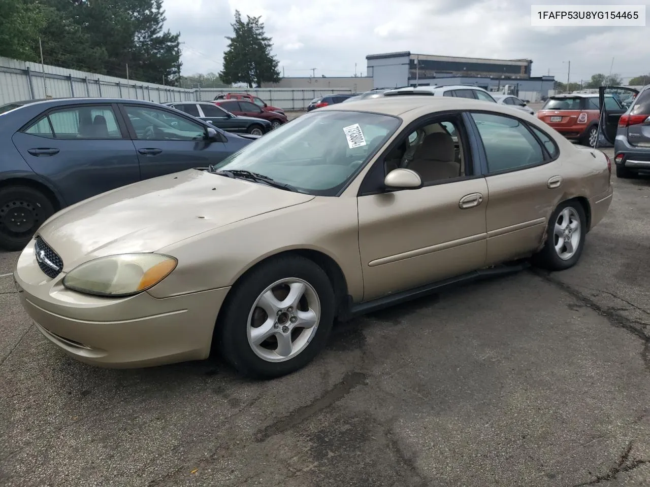 2000 Ford Taurus Se VIN: 1FAFP53U8YG154465 Lot: 73703804