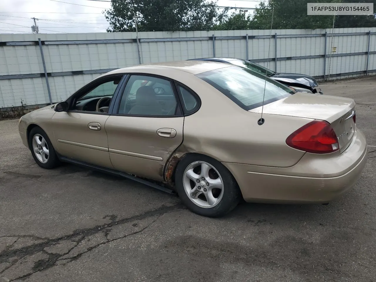 2000 Ford Taurus Se VIN: 1FAFP53U8YG154465 Lot: 73703804