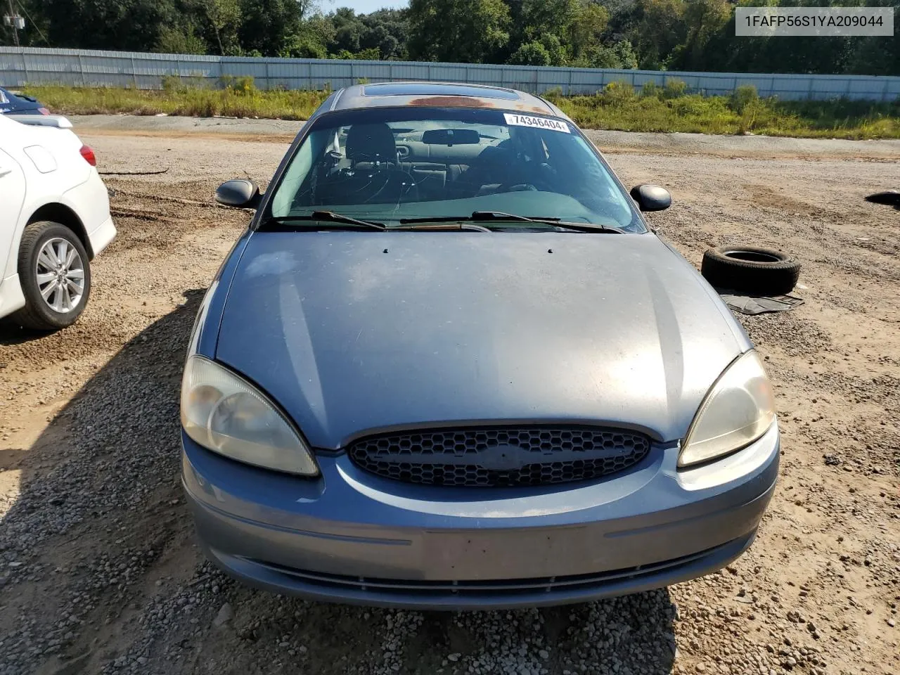 2000 Ford Taurus Sel VIN: 1FAFP56S1YA209044 Lot: 74346404