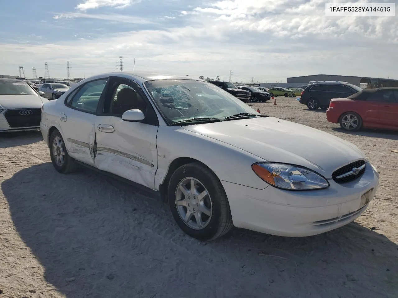 2000 Ford Taurus Ses VIN: 1FAFP5528YA144615 Lot: 77206134