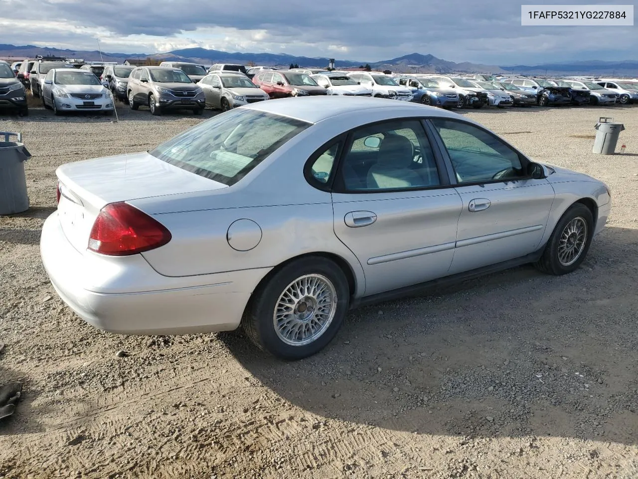 2000 Ford Taurus Se VIN: 1FAFP5321YG227884 Lot: 78323254