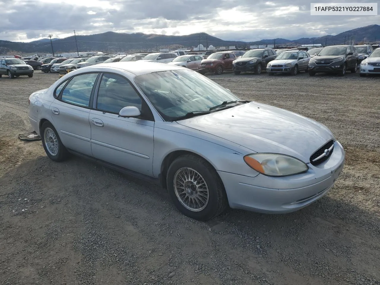 2000 Ford Taurus Se VIN: 1FAFP5321YG227884 Lot: 78323254