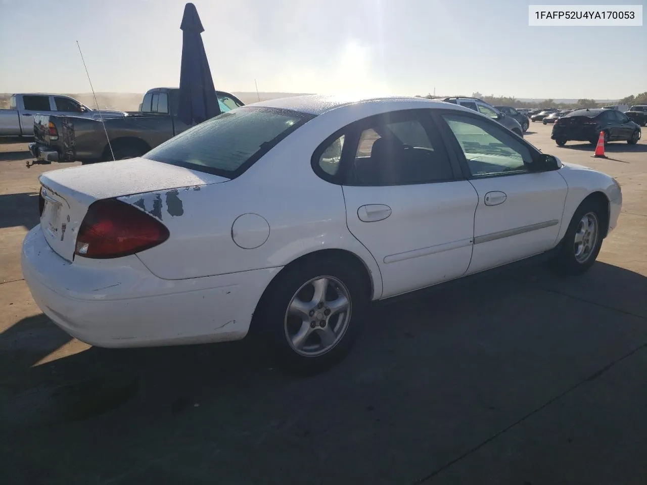 2000 Ford Taurus Lx VIN: 1FAFP52U4YA170053 Lot: 80135544