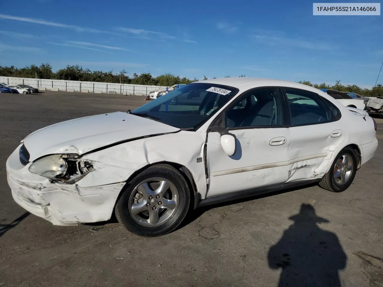 2001 Ford Taurus Ses VIN: 1FAHP55S21A146066 Lot: 75478104