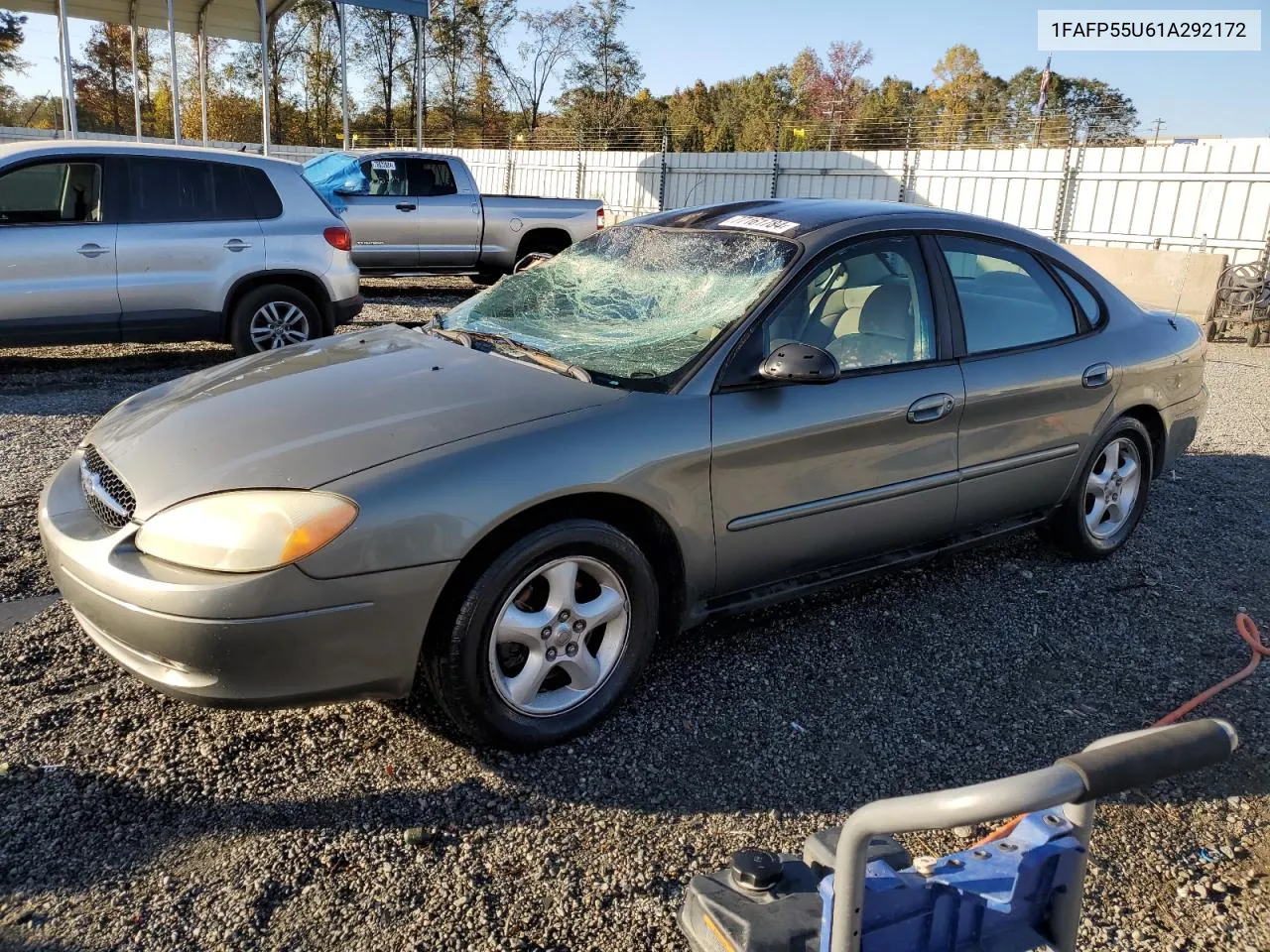 2001 Ford Taurus Ses VIN: 1FAFP55U61A292172 Lot: 77161784