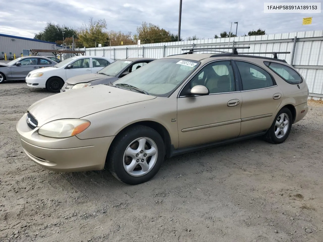 2001 Ford Taurus Se VIN: 1FAHP58S91A189153 Lot: 78551274