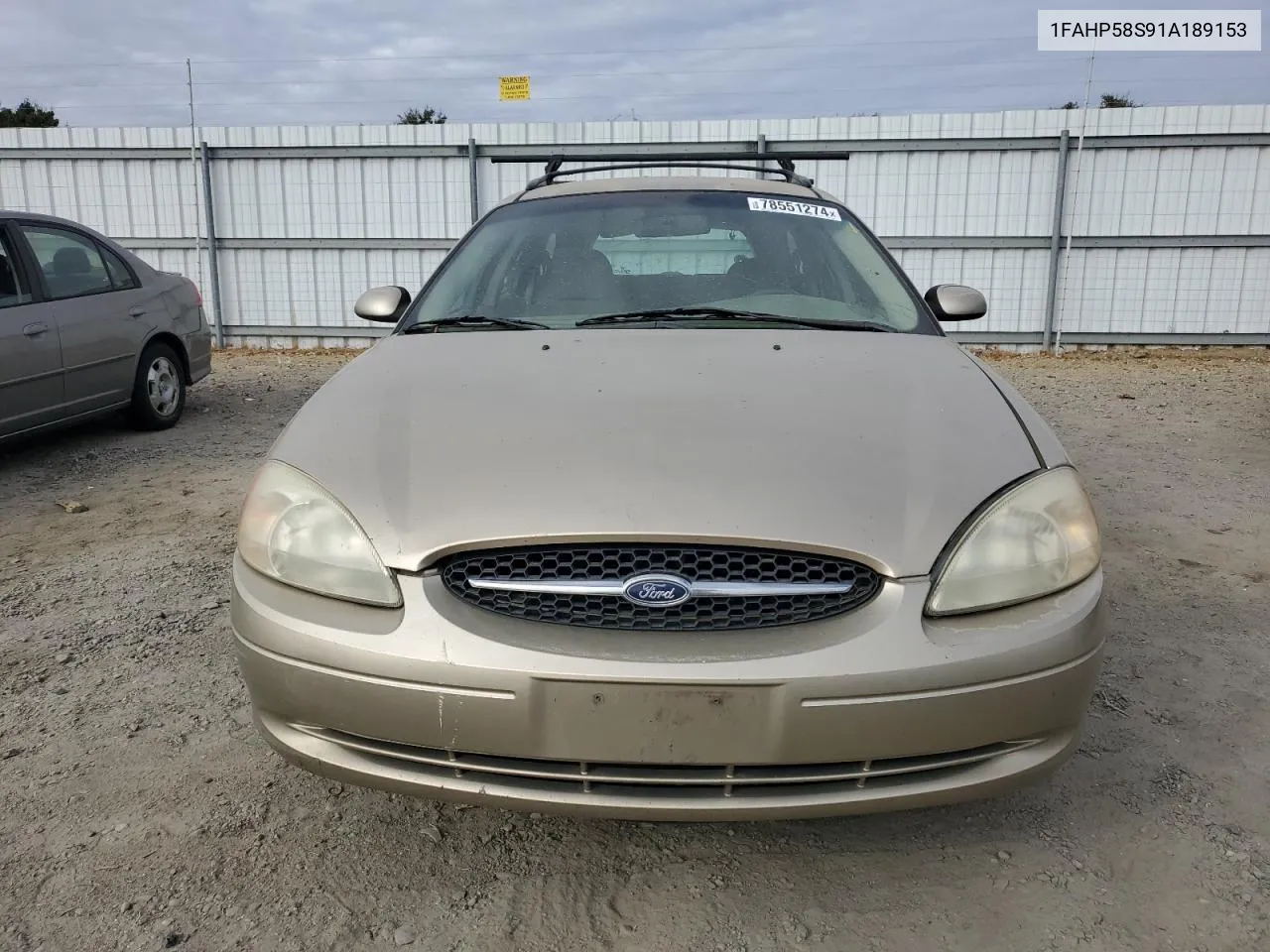 2001 Ford Taurus Se VIN: 1FAHP58S91A189153 Lot: 78551274