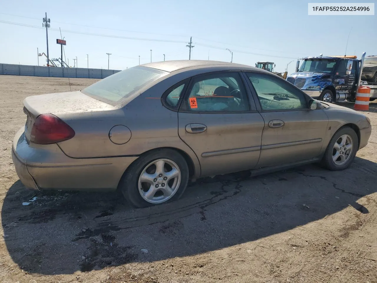 2002 Ford Taurus Ses VIN: 1FAFP55252A254996 Lot: 63110144