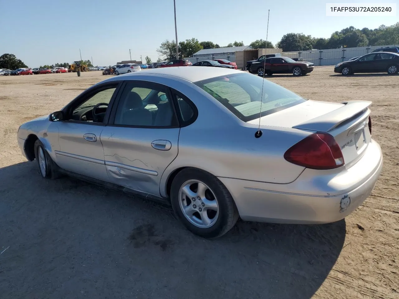 2002 Ford Taurus Se VIN: 1FAFP53U72A205240 Lot: 69089584