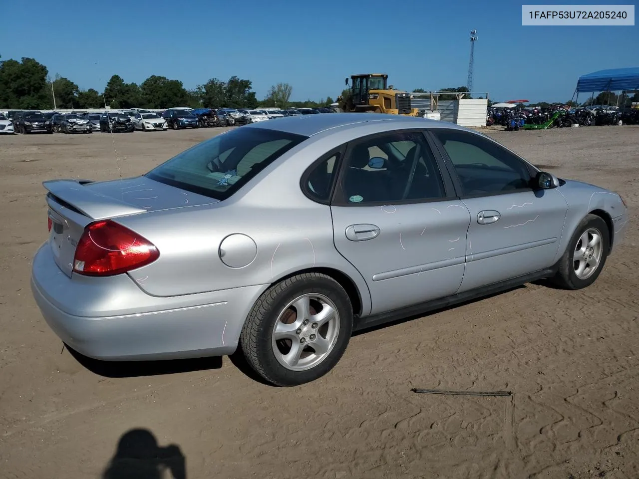 2002 Ford Taurus Se VIN: 1FAFP53U72A205240 Lot: 69089584