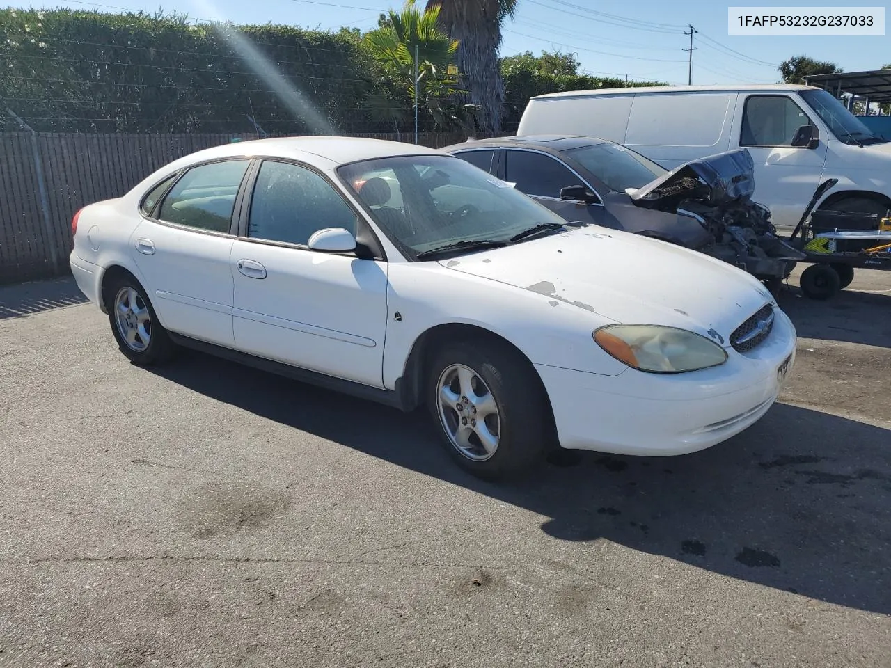 2002 Ford Taurus Se VIN: 1FAFP53232G237033 Lot: 69540554