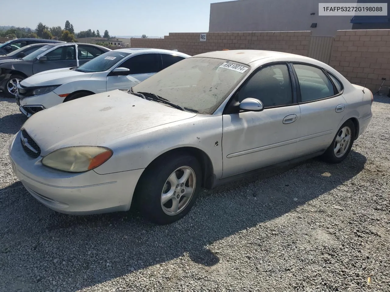 2002 Ford Taurus Se VIN: 1FAFP53272G198088 Lot: 69810014