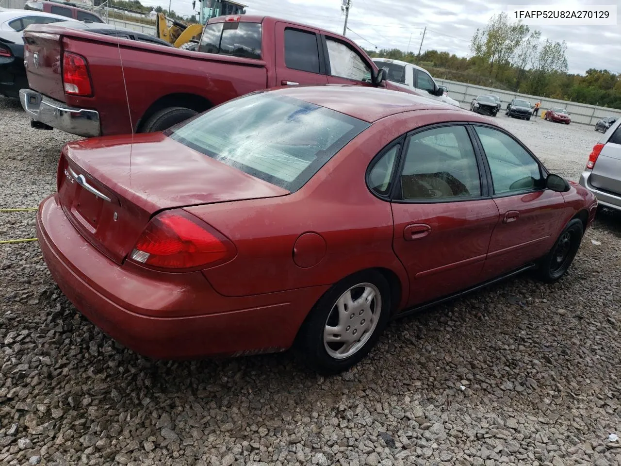 2002 Ford Taurus Lx VIN: 1FAFP52U82A270129 Lot: 69884974