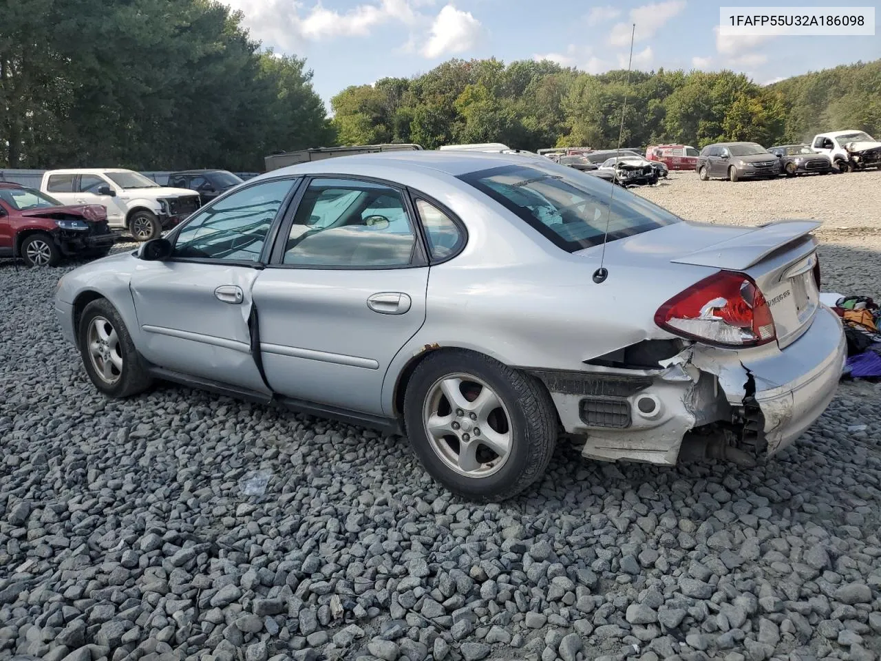 2002 Ford Taurus Ses VIN: 1FAFP55U32A186098 Lot: 71188704