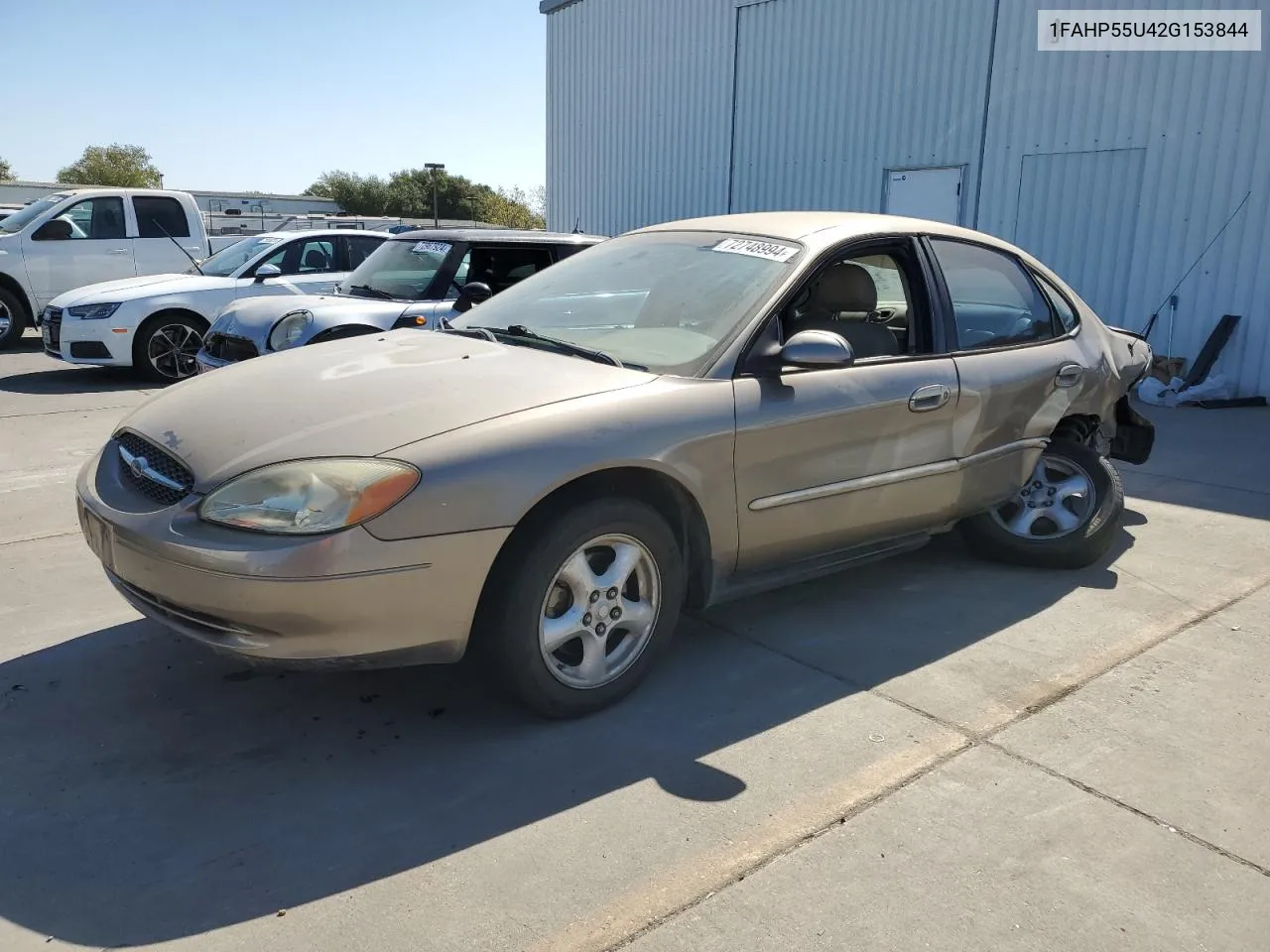 2002 Ford Taurus Ses VIN: 1FAHP55U42G153844 Lot: 72748994