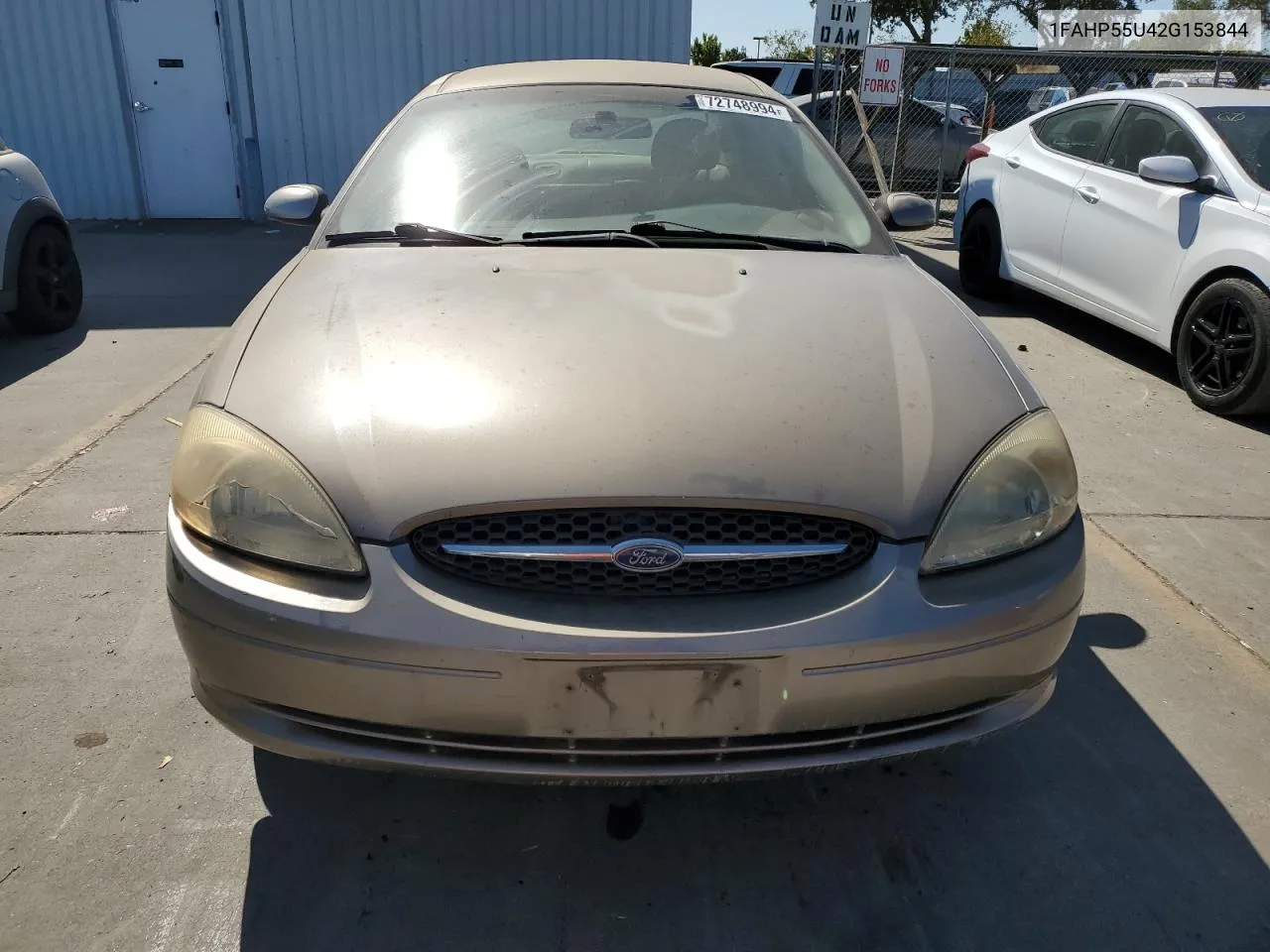 2002 Ford Taurus Ses VIN: 1FAHP55U42G153844 Lot: 72748994