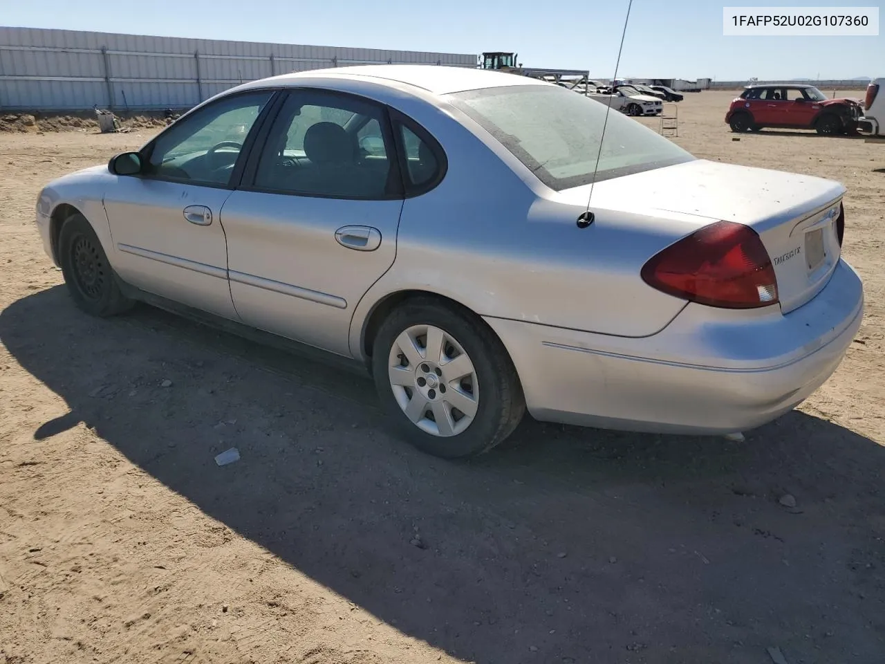 2002 Ford Taurus Lx VIN: 1FAFP52U02G107360 Lot: 72859974