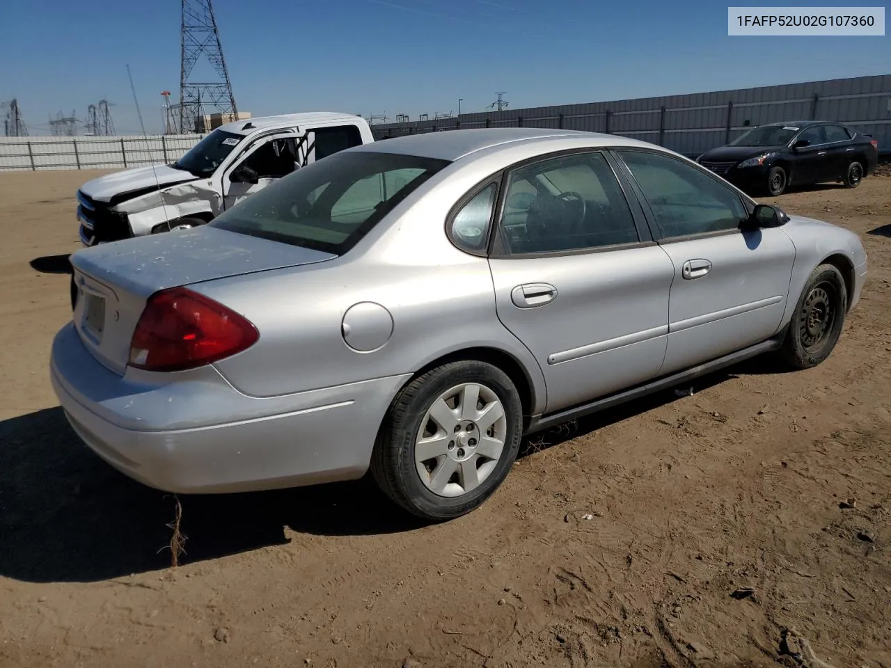 2002 Ford Taurus Lx VIN: 1FAFP52U02G107360 Lot: 72859974