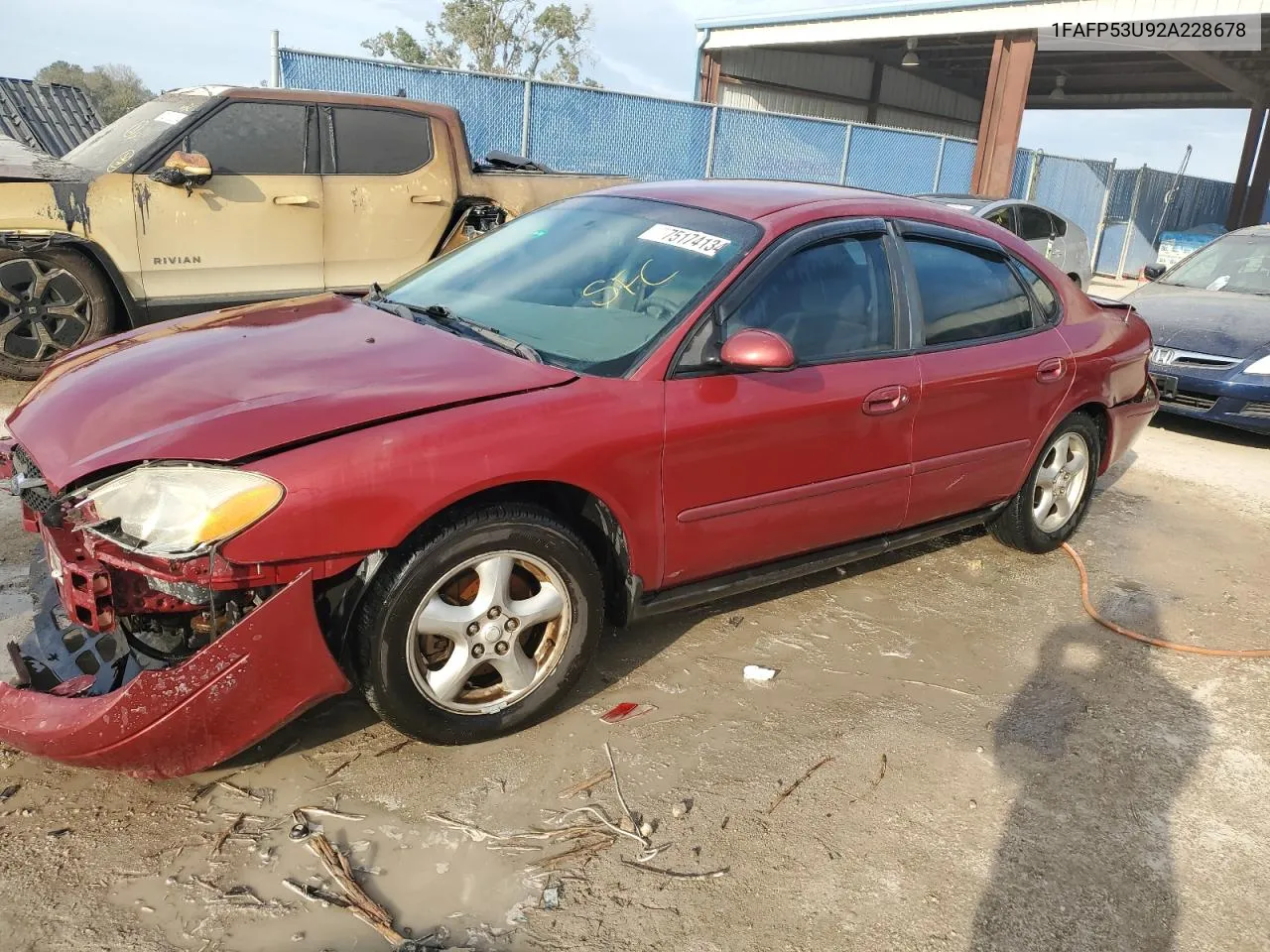 2002 Ford Taurus Se VIN: 1FAFP53U92A228678 Lot: 75174134