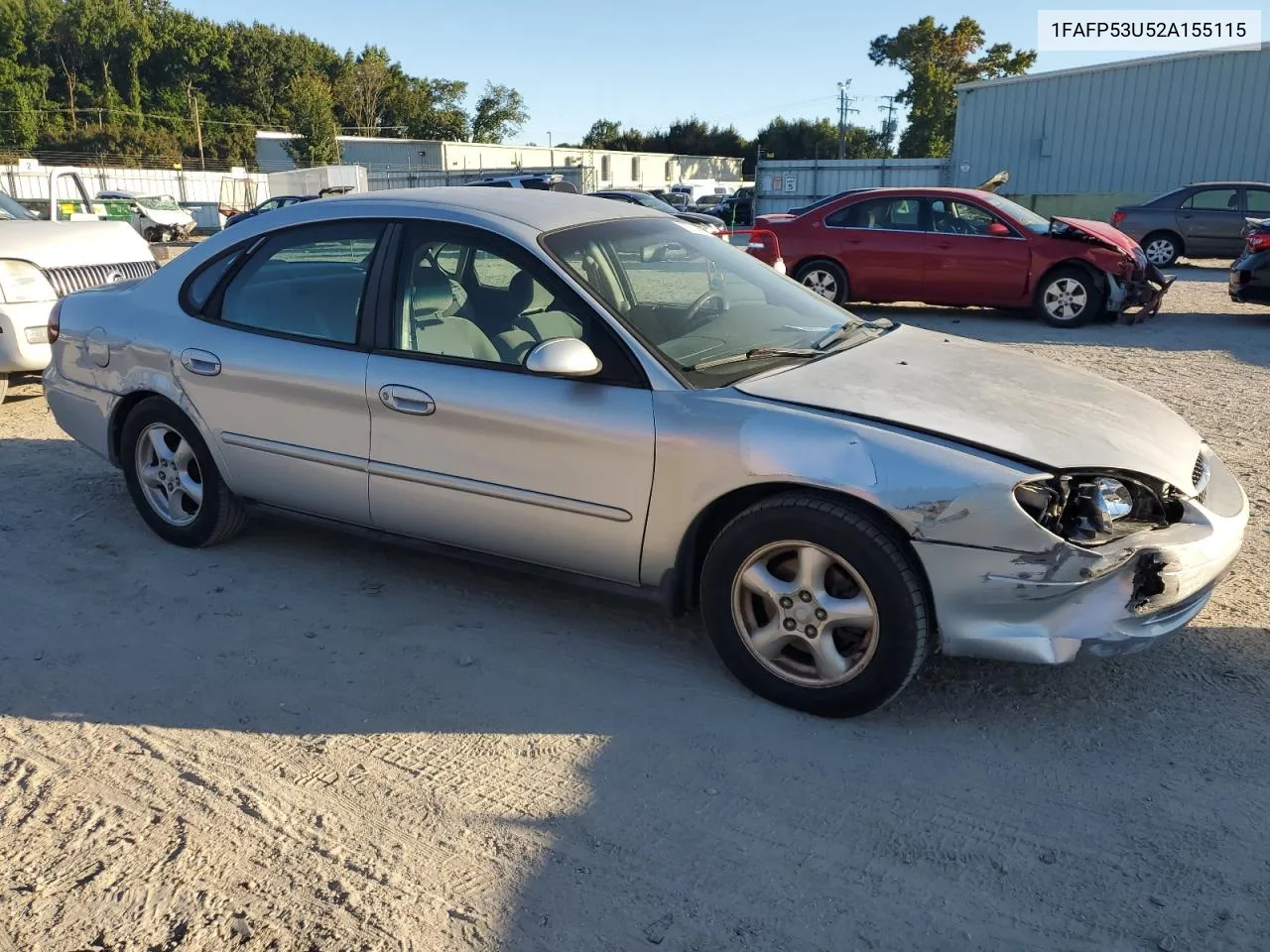 2002 Ford Taurus Se VIN: 1FAFP53U52A155115 Lot: 75714994