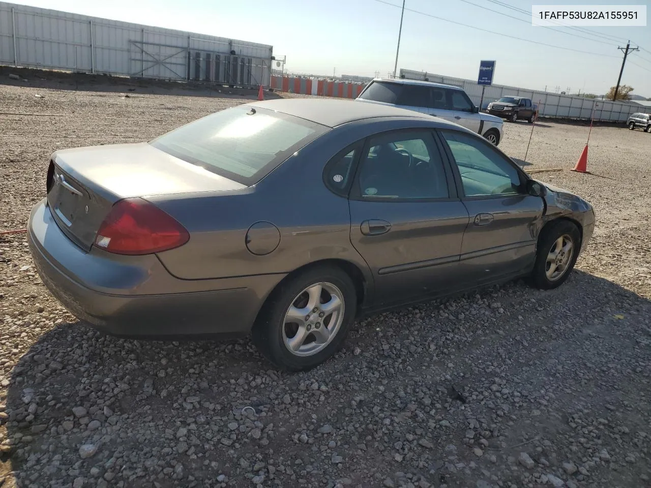 2002 Ford Taurus Se VIN: 1FAFP53U82A155951 Lot: 76472864