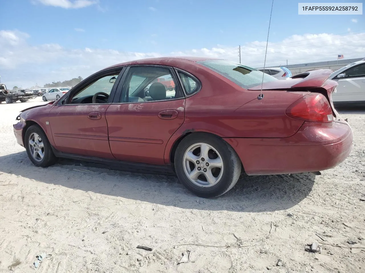 2002 Ford Taurus Ses VIN: 1FAFP55S92A258792 Lot: 76639274