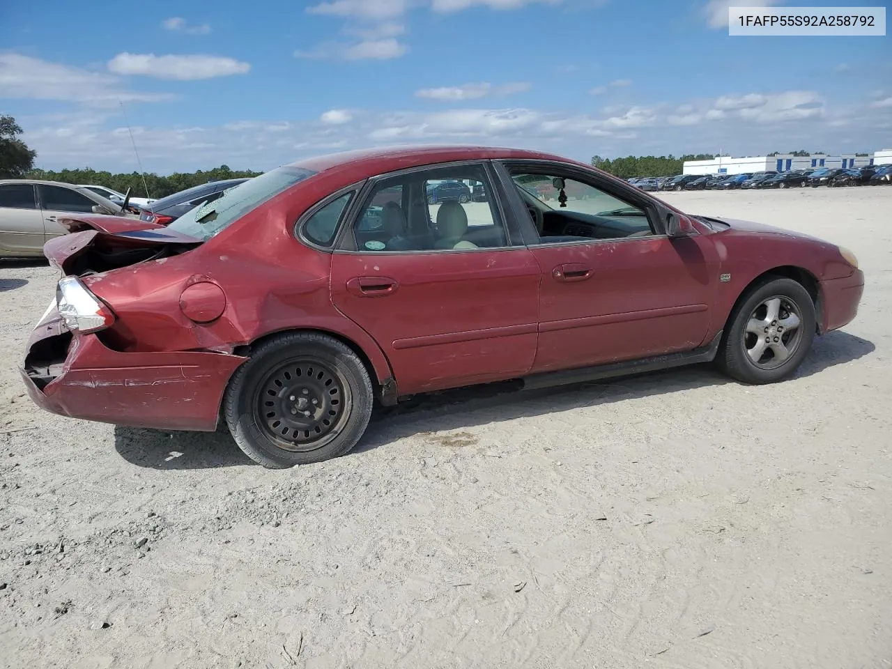 2002 Ford Taurus Ses VIN: 1FAFP55S92A258792 Lot: 76639274