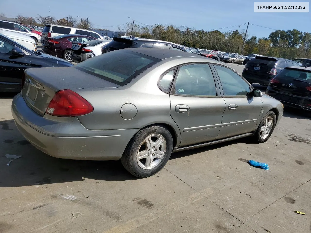 2002 Ford Taurus Sel VIN: 1FAHP56S42A212083 Lot: 77349104