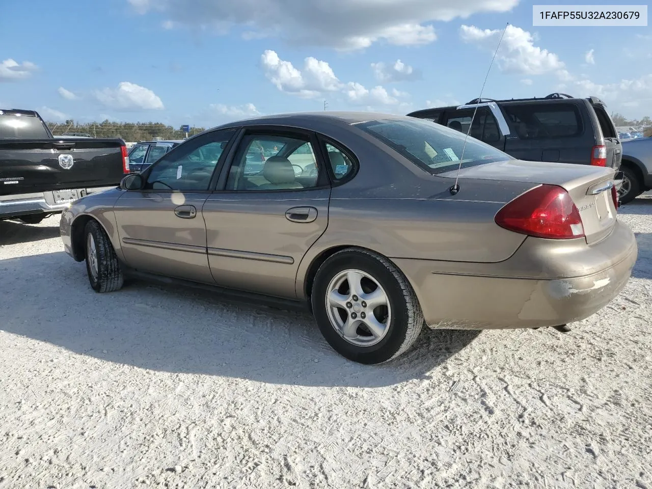 2002 Ford Taurus Ses VIN: 1FAFP55U32A230679 Lot: 77419424