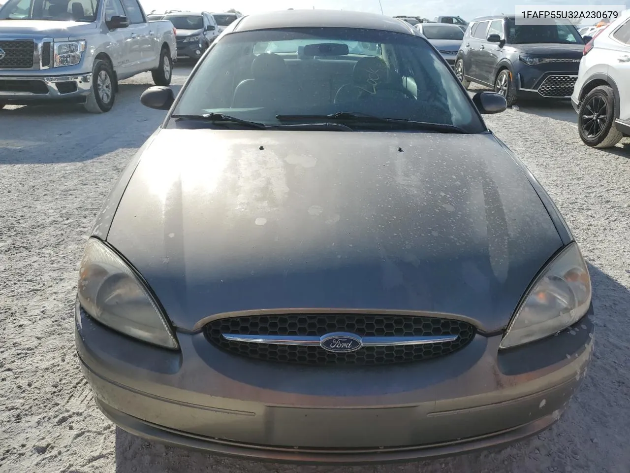 2002 Ford Taurus Ses VIN: 1FAFP55U32A230679 Lot: 77419424