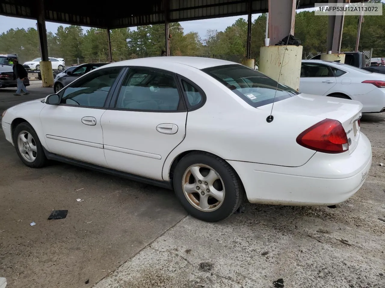 2002 Ford Taurus Se VIN: 1FAFP53U12A113072 Lot: 78263644