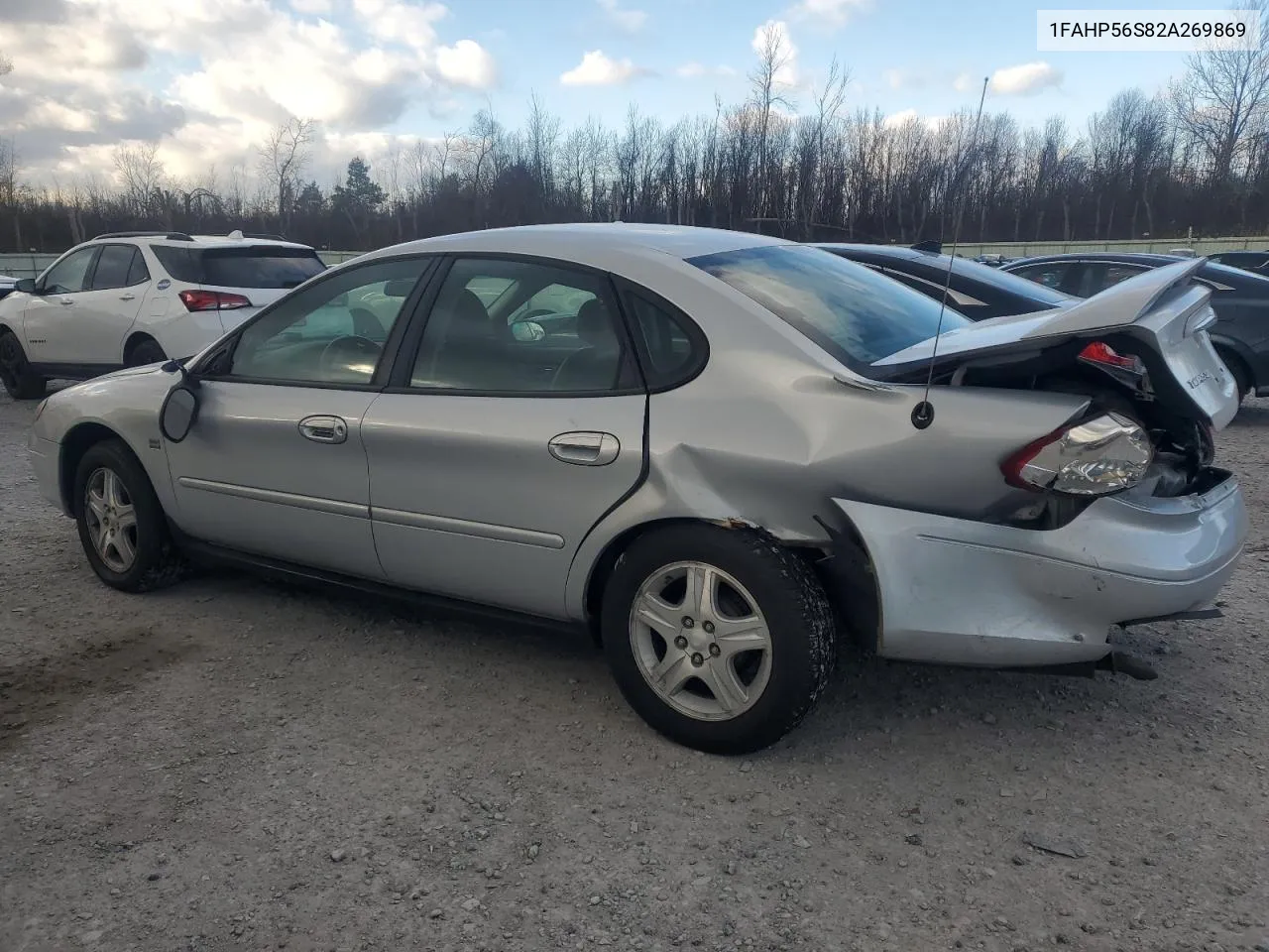 2002 Ford Taurus Sel VIN: 1FAHP56S82A269869 Lot: 79380464